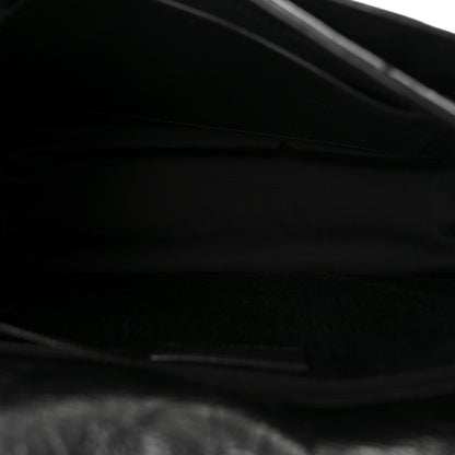 Saint Laurent Crinkled Calfskin Matelasse Monogram Medium Niki Chain Satchel Black 5 of 10