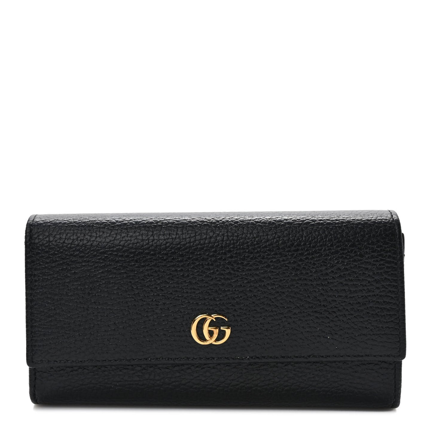 Dollar Calfskin GG Marmont Continental Wallet Black