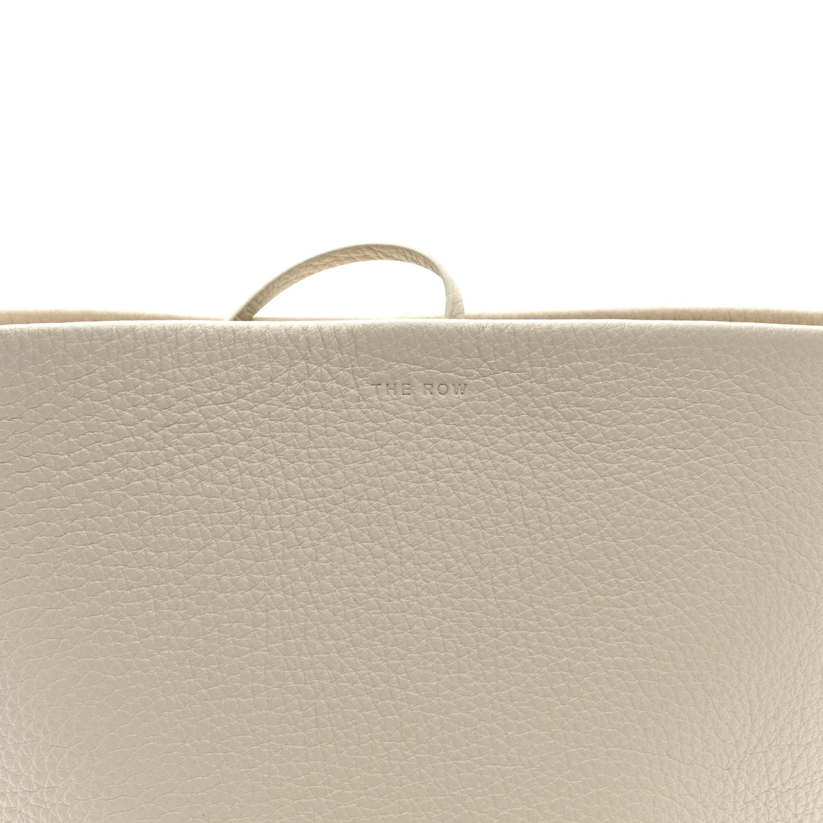 Grained Calfskin Small N/S Park Tote Ivory