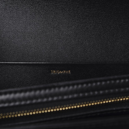 Celine Shiny Calfskin Medium Triomphe Black 7 of 11
