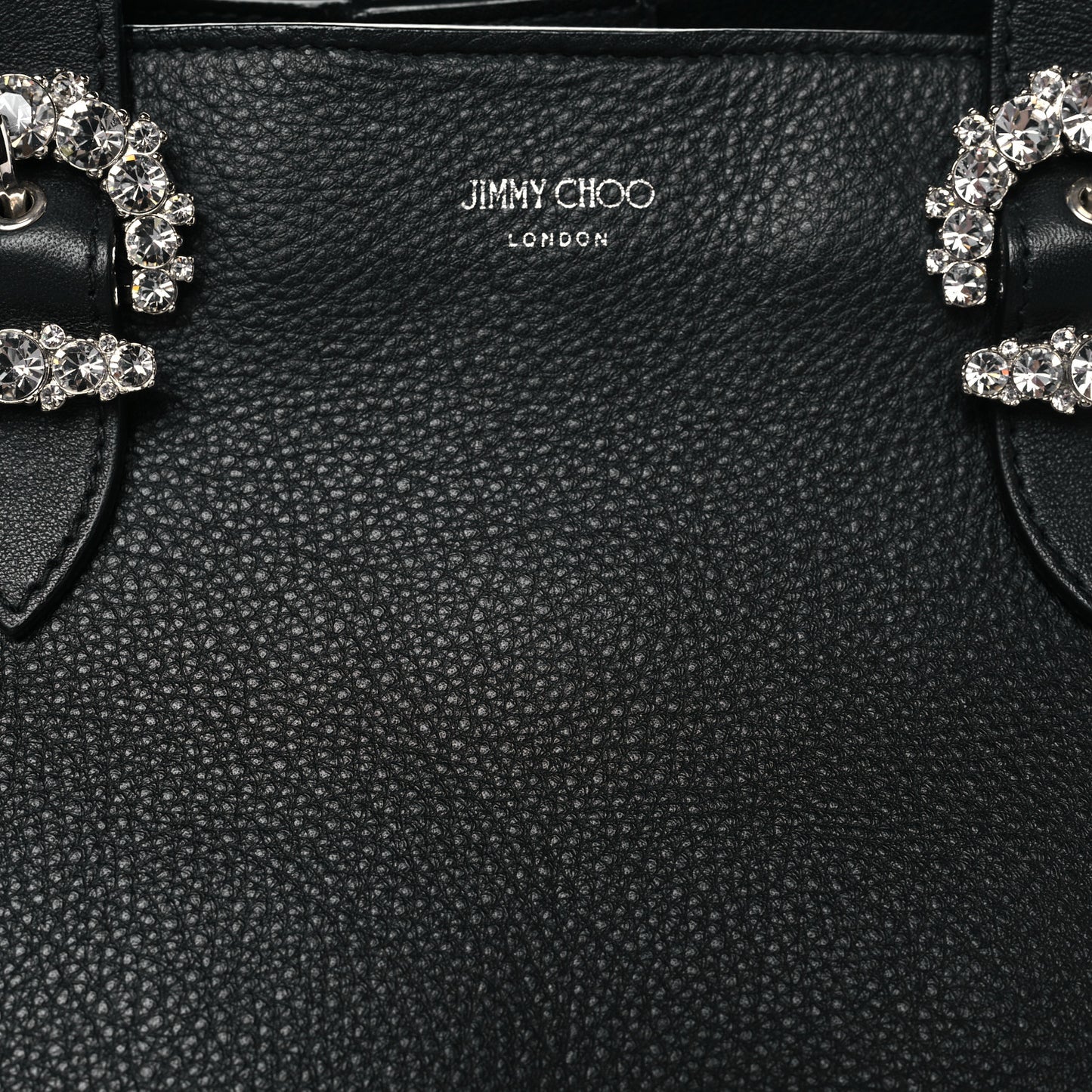 Calfskin Crystal Cheri Tote Black