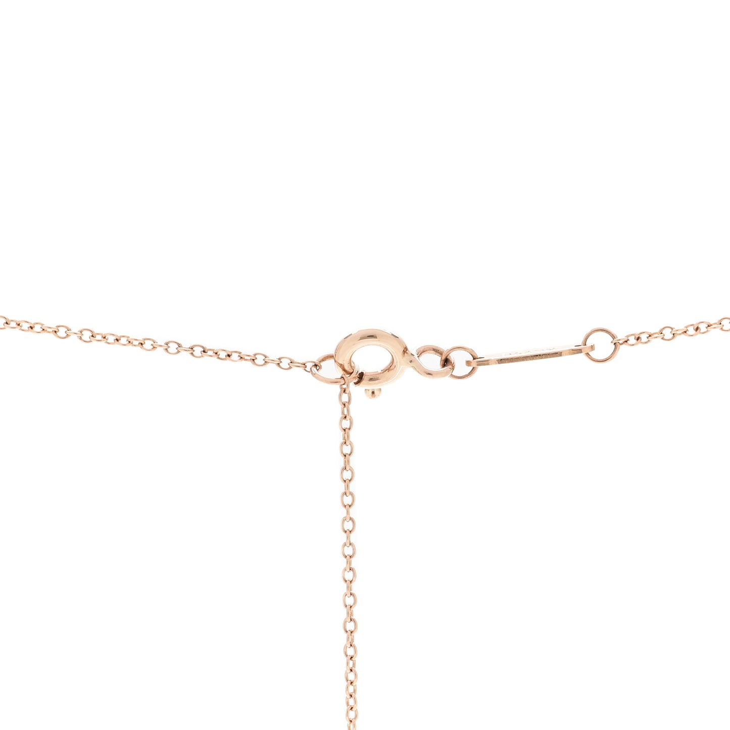 18K Rose Gold Large T Smile Pendant Necklace