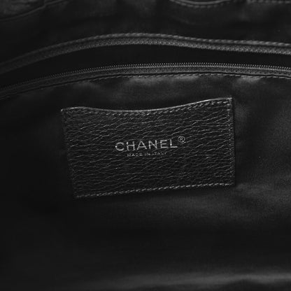 Chanel Glazed Calfskin Large On The Road Tote Black 9 of 11