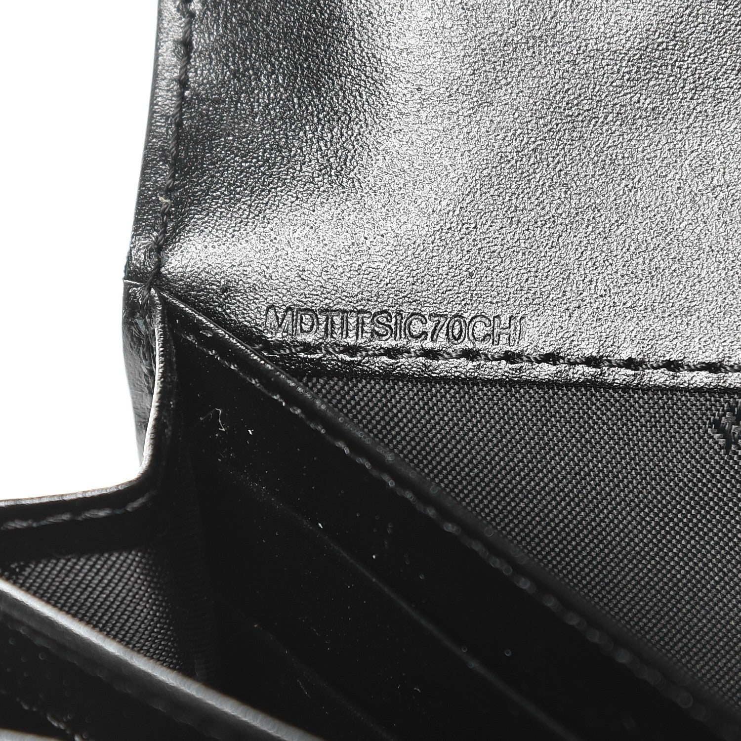 Burberry Signature Grain Calfskin Check Embossed Porter Continental Wallet Black 8 of 8