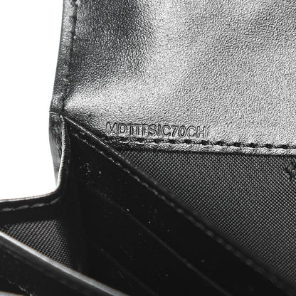 Burberry Signature Grain Calfskin Check Embossed Porter Continental Wallet Black 8 of 8