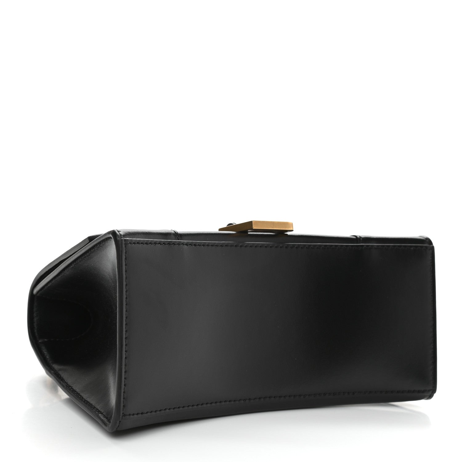 Balenciaga Shiny Box Calfskin Small Hourglass Top Handle Bag Black 4 of 12