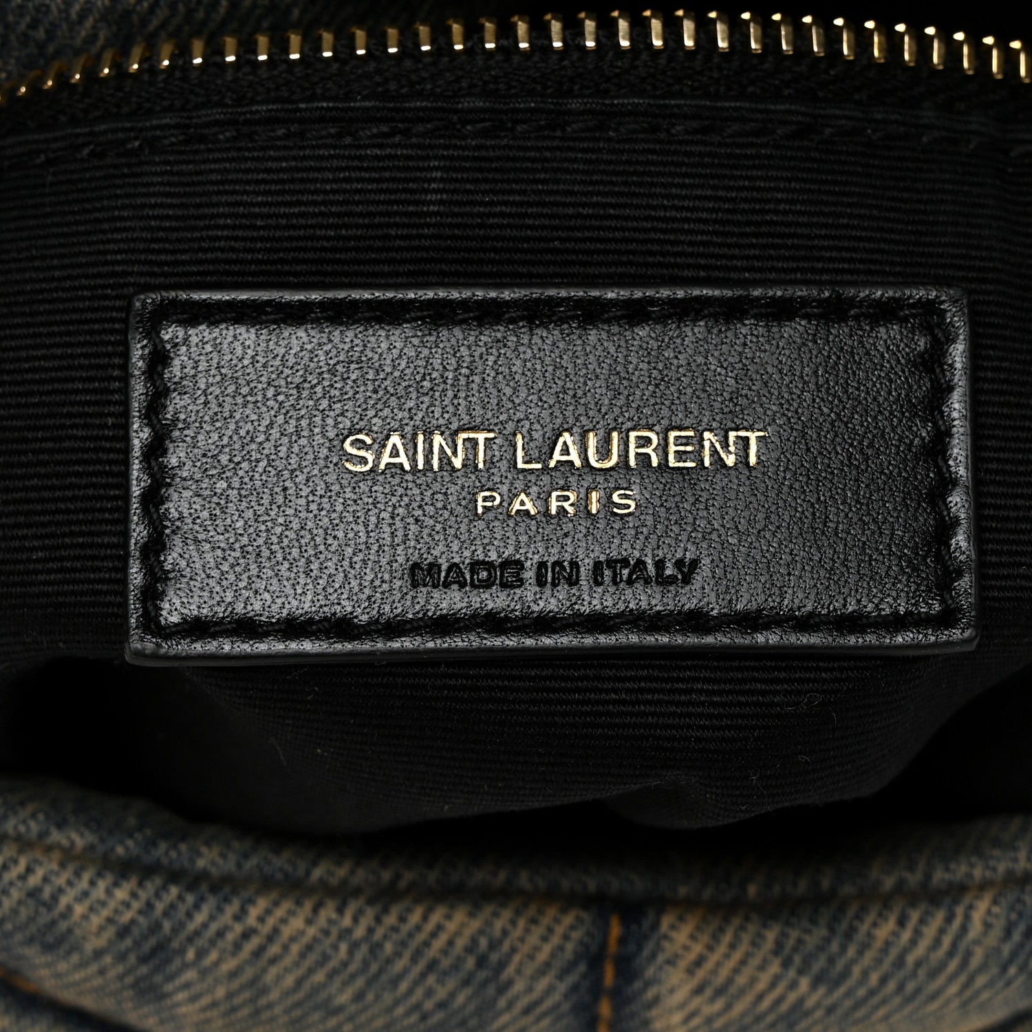 Saint Laurent Denim Quilted Toy Loulou Puffer Monogram Chain Satchel Blue Cinnamon 6 of 10