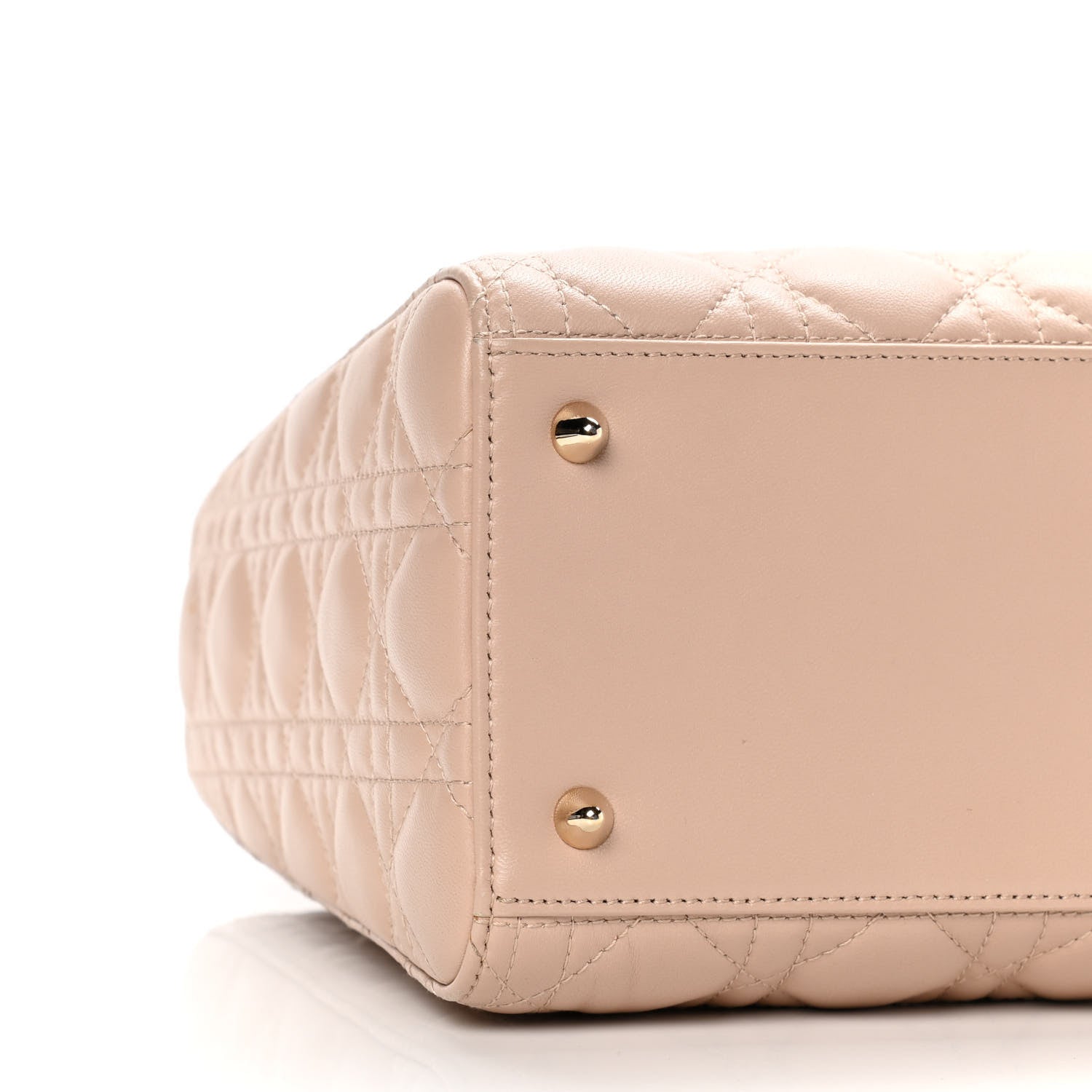 Christian Dior Lambskin Cannage Medium Lady Dior Rose Poudre 7 of 10