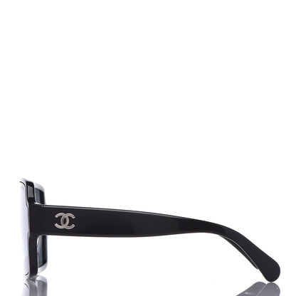 Chanel Acetate Square CC Sunglasses 5385 Black 2 of 7