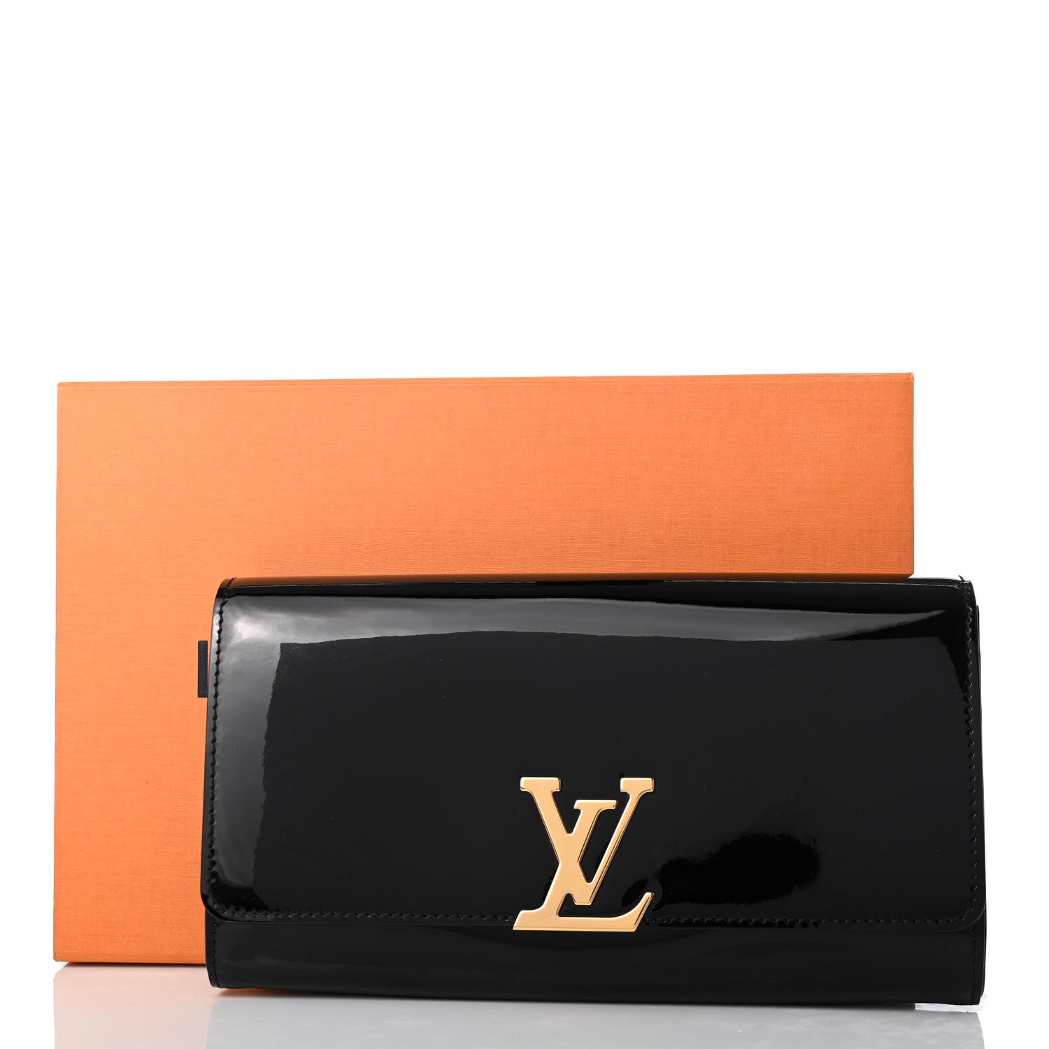 Louis Vuitton Patent Louise EW Clutch Black 7 of 7