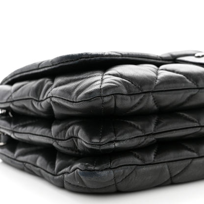 Chanel Lambskin Quilted Chanel 3 Large Accordion Flap Black 11 of 13