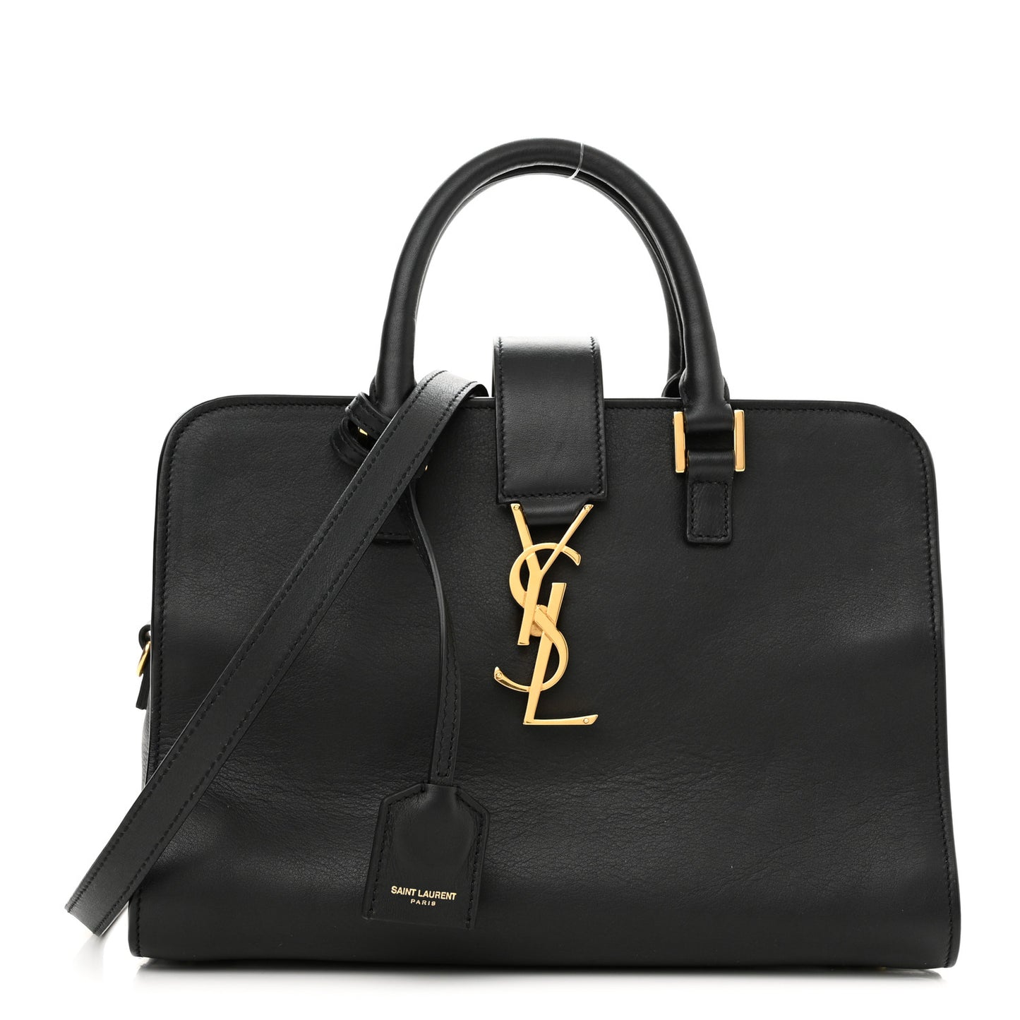 Calfskin Monogram Baby Cabas Black