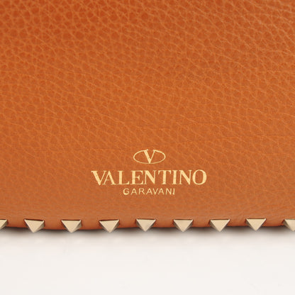 Valentino Garavani Pebbled Calfskin Large Rockstud Flip-Lock Messenger Bag Light Cuir 5 of 8