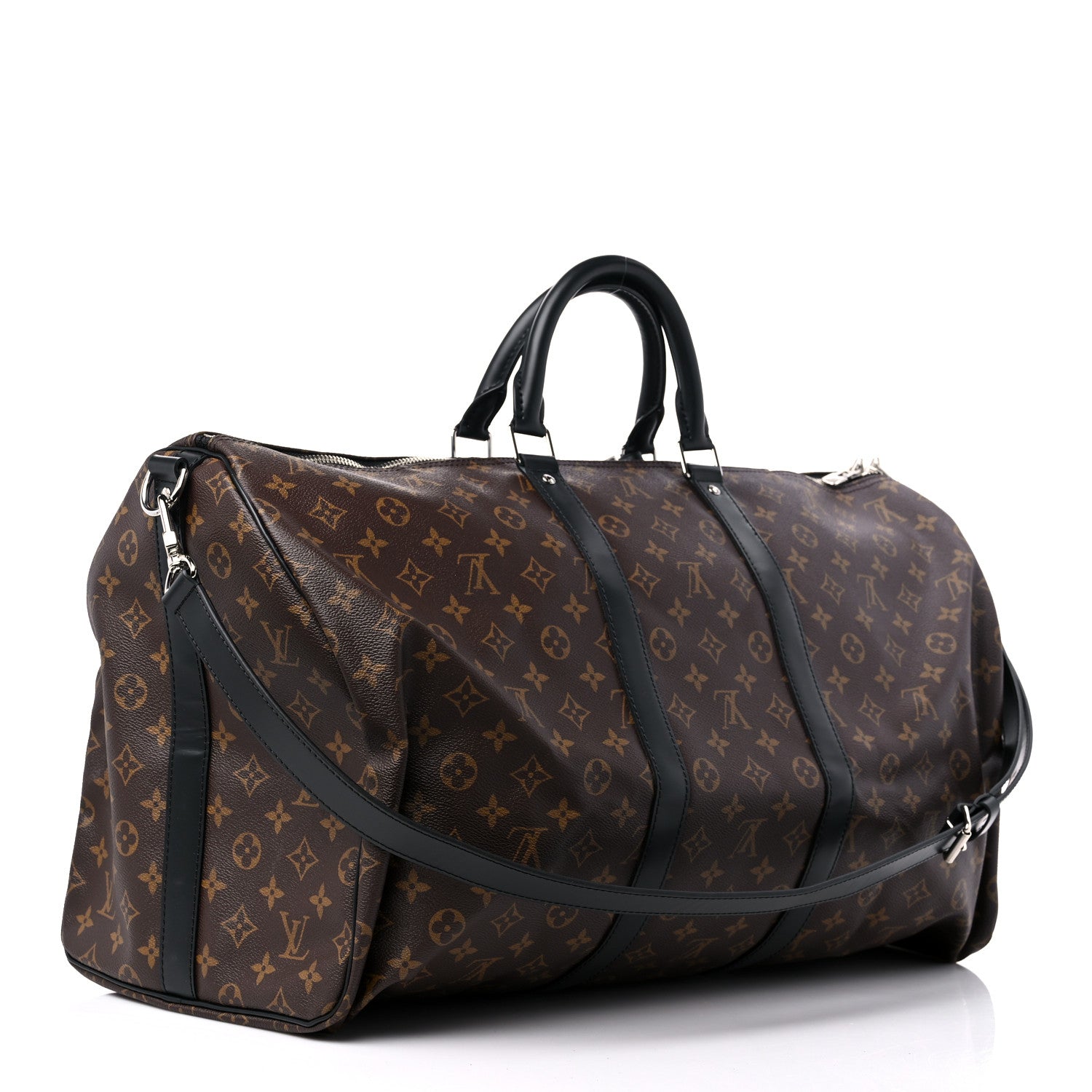 Louis Vuitton Monogram Macassar Keepall Bandouliere 55 2 of 10