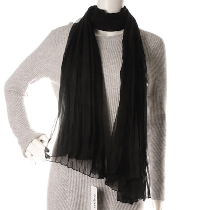 Chanel Silk CC Scarf Black 2 of 7