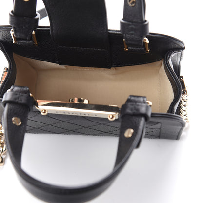 Chanel Grained Calfskin Stitched Mini Label Click Shopper Tote Black 4 of 8