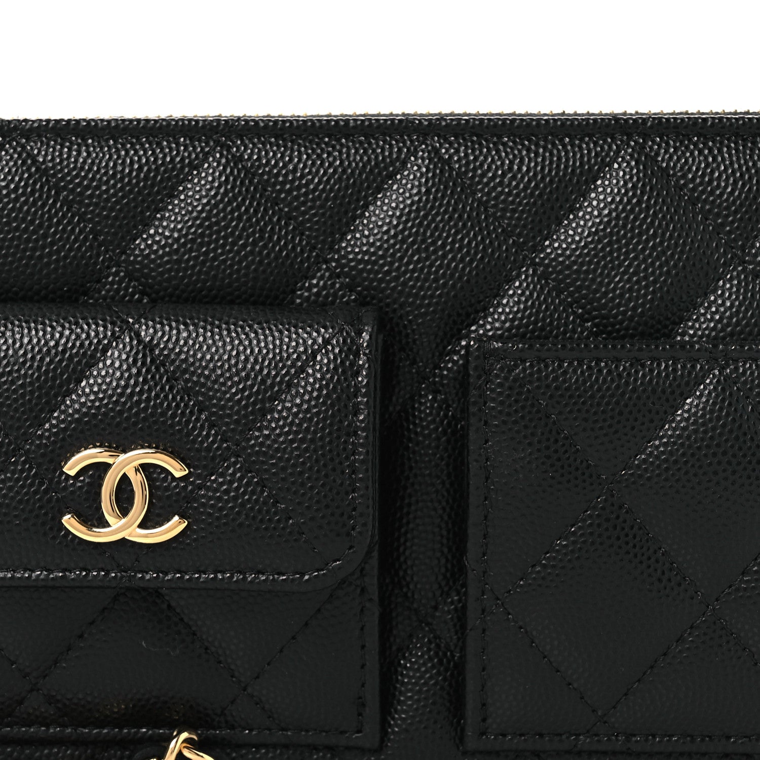 Chanel Caviar Quilted Polly Pocket Pouch Black 8 of 11