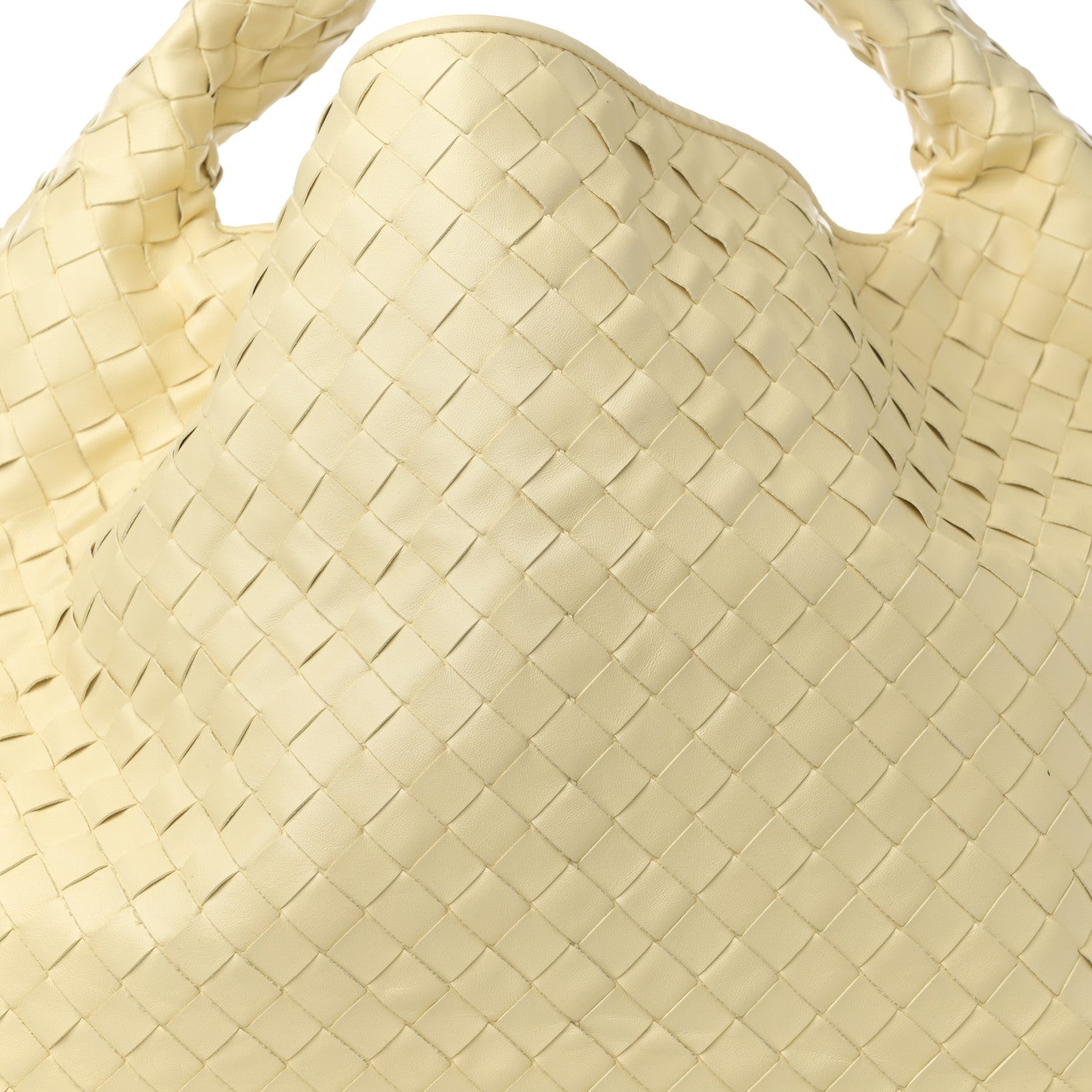 Bottega Veneta Calfskin Intrecciato Large Hop Camomile 9 of 11