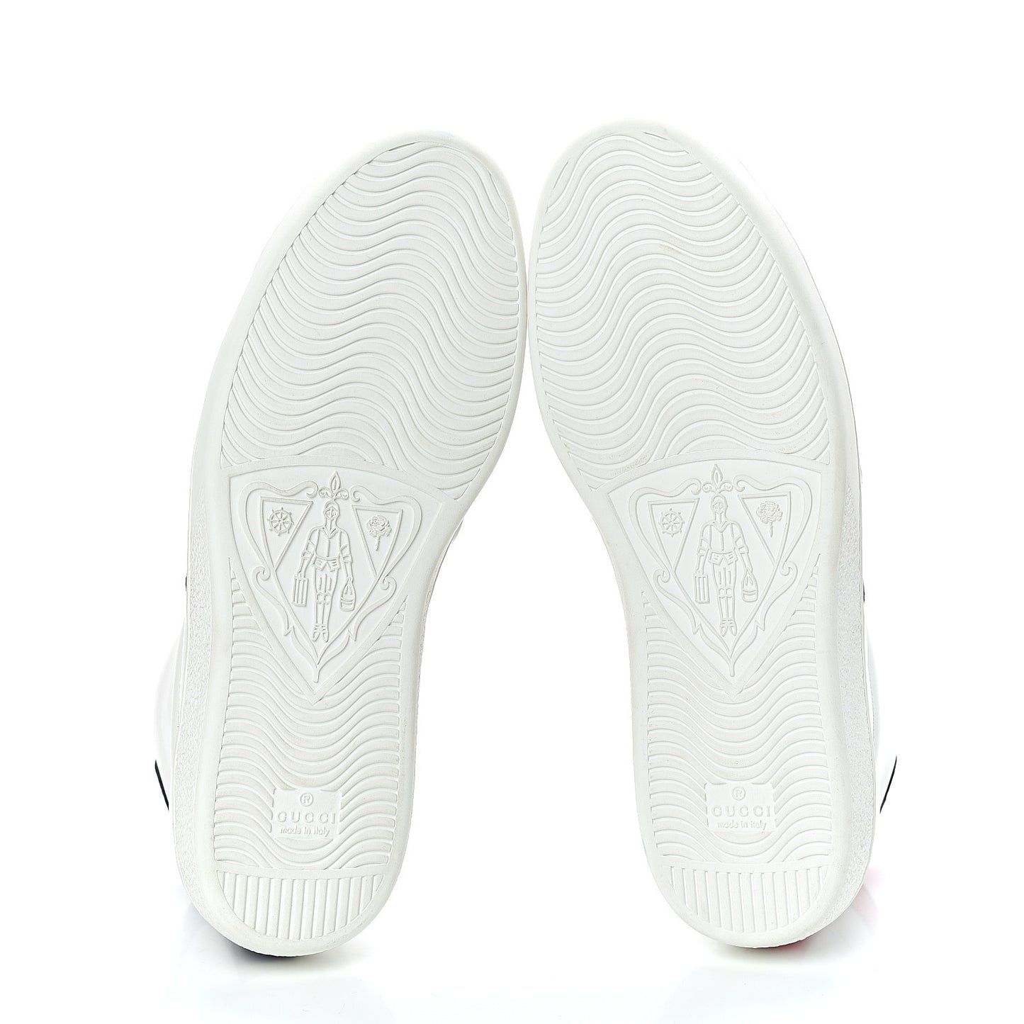 Calfskin Ayers Web Tiger Removable Patches Mens Ace High Top Sneakers 8.5 White