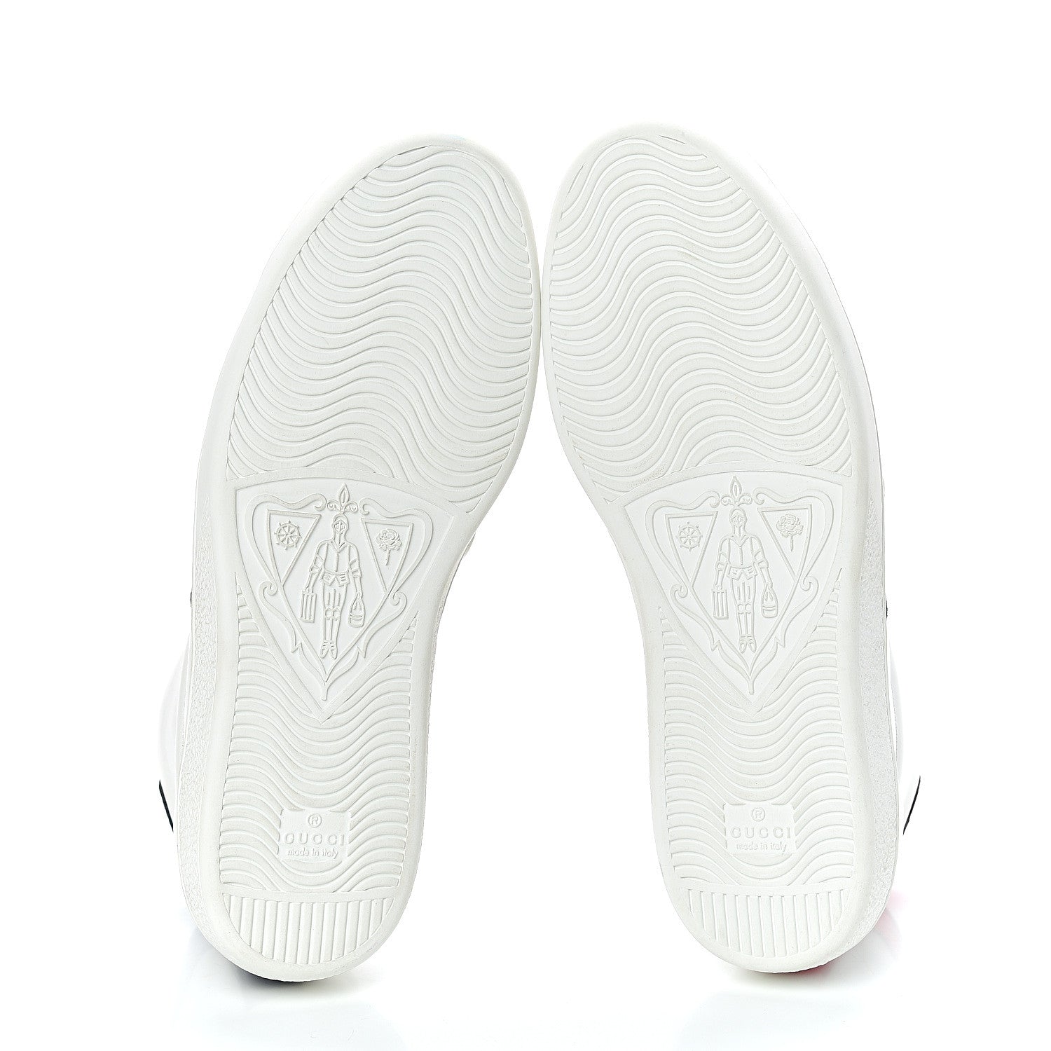 Gucci Calfskin Ayers Web Tiger Removable Patches Mens Ace High Top Sneakers 8.5 White 6 of 10