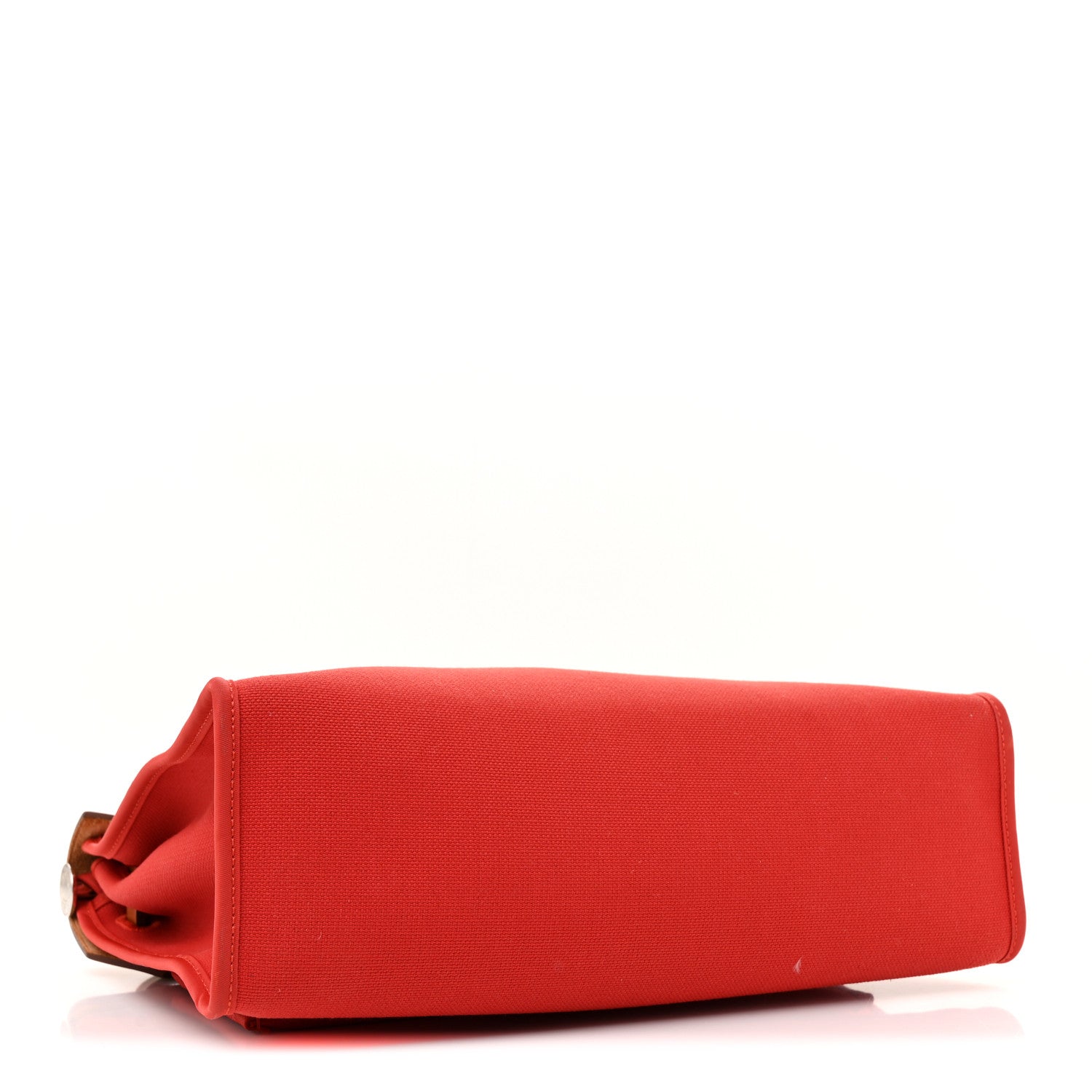 Hermes Military Vache Hunter Toile Herbag Zip 31 PM Rouge Tomate Natural 5 of 13