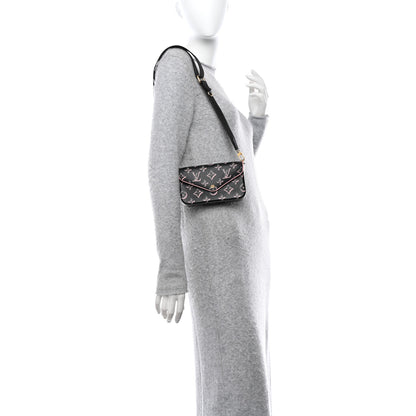 Louis Vuitton LOUIS VUITTON Monogram Fall For You Felicie Strap & Go Black 2 of 10