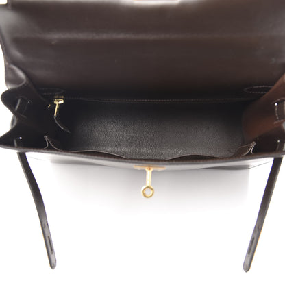 Hermes Box Kelly Sellier 32 Marron Fonce 5 of 13