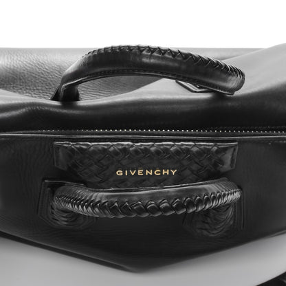 Givenchy Smooth Calfskin Woven Medium Antigona Black 10 of 14
