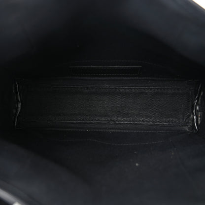 Balenciaga Cotton Canvas Calfskin Navy Cabas XS Black 6 of 11