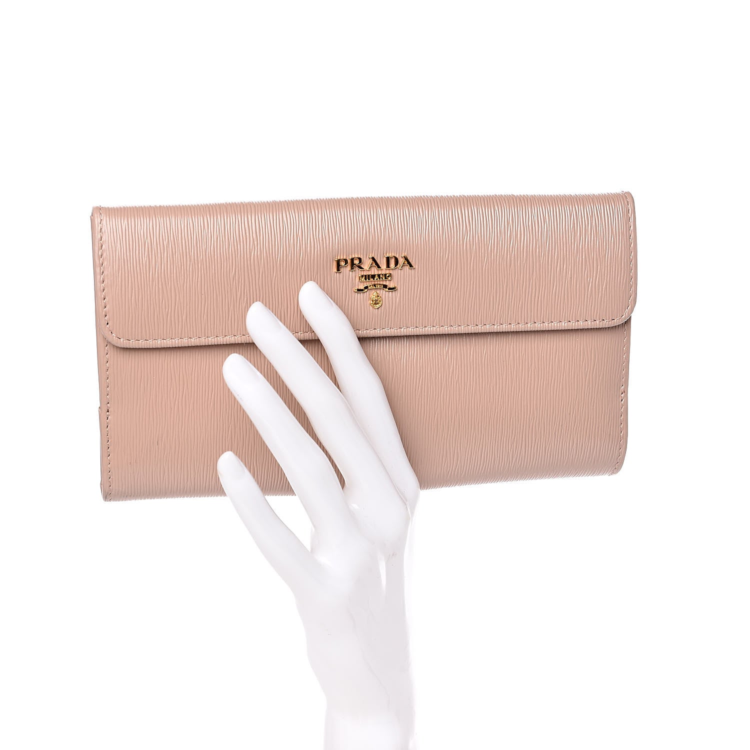 Prada Vitello Move Continental Flap Wallet Cammeo 2 of 8
