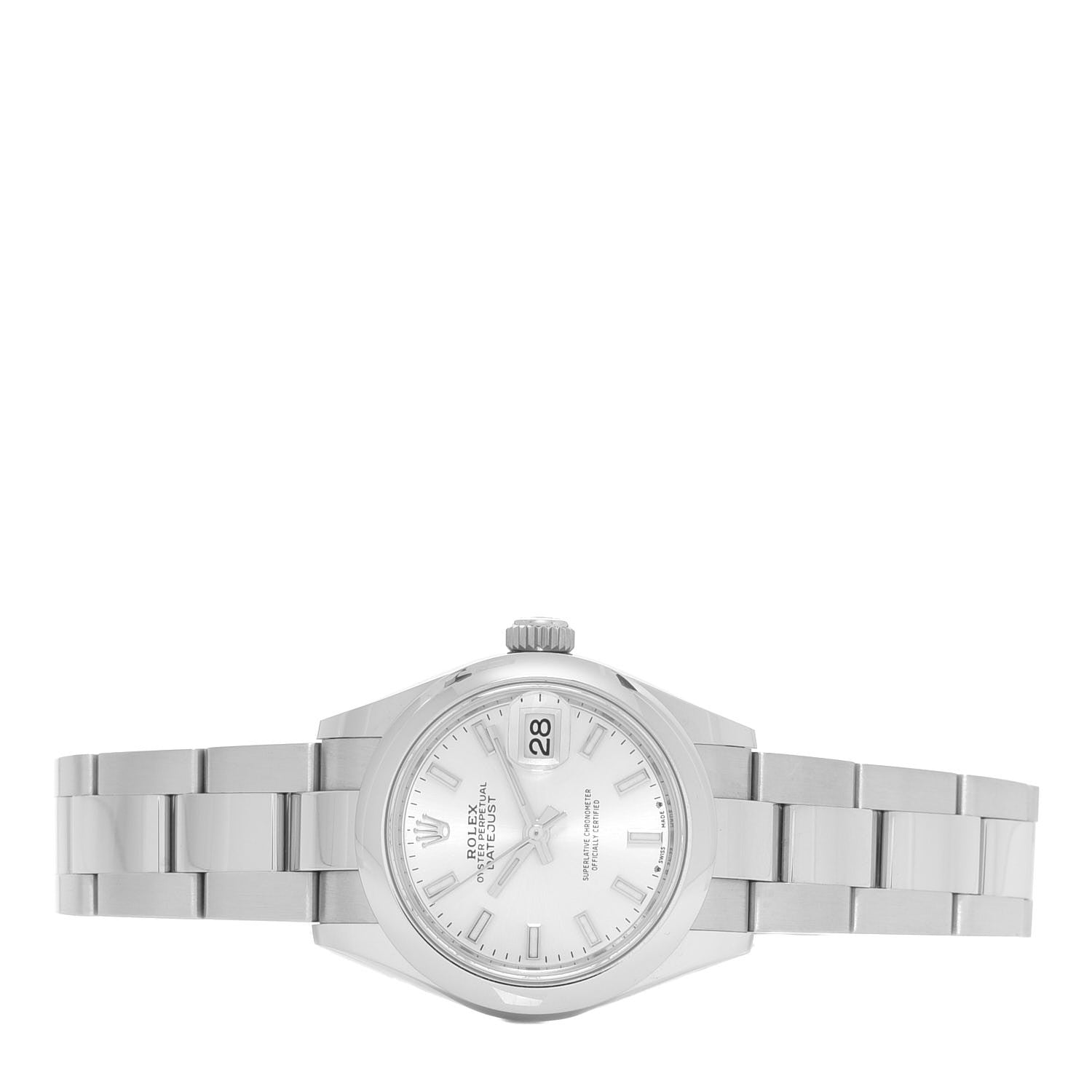 Rolex Stainless Steel 28mm Oyster Perpetual Datejust Watch Silver 279160 2 of 5