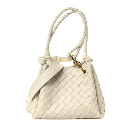 Bottega Veneta Nappa Intrecciato Small Parachute Shoulder Bag Sea Salt 1 of 8