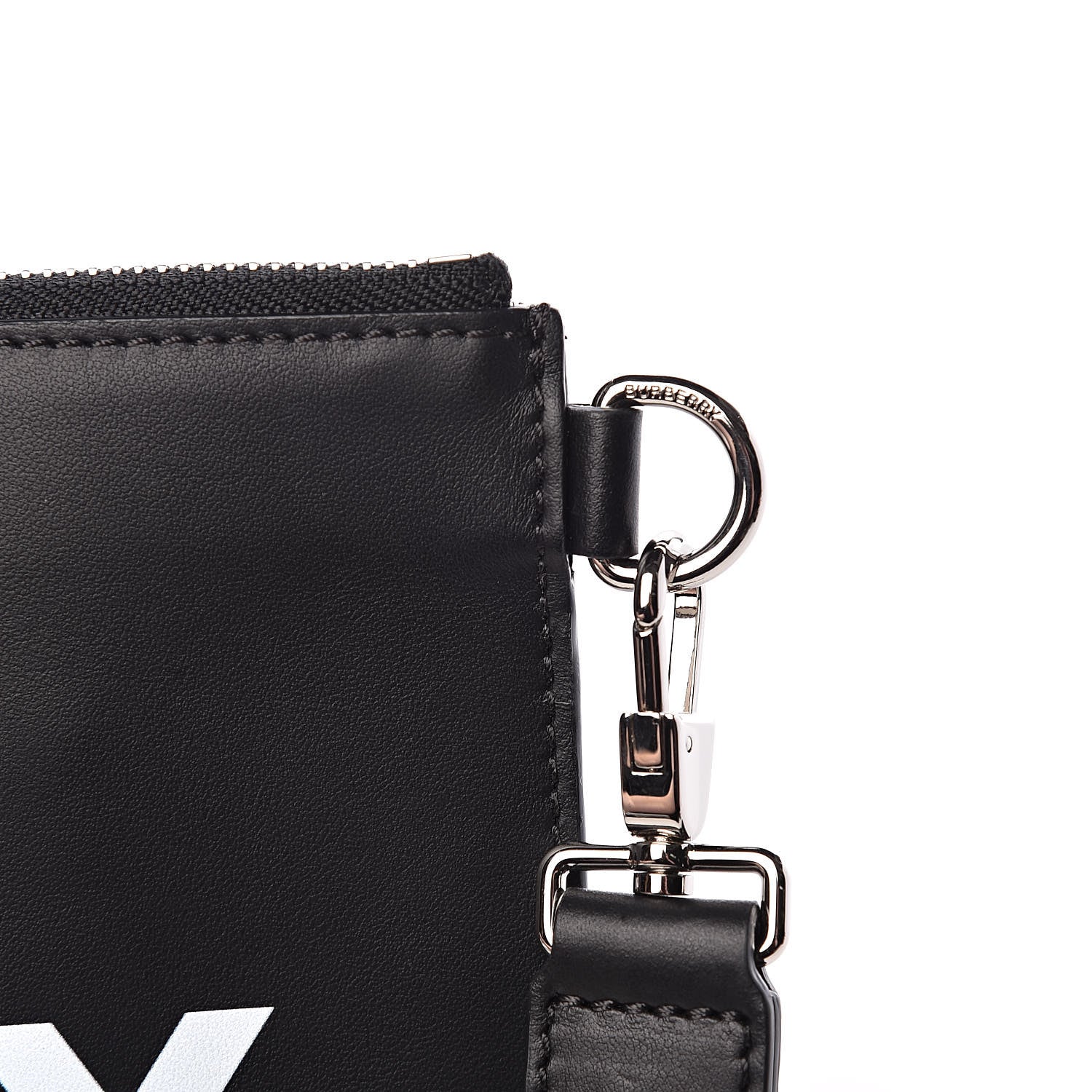Burberry Smooth Calfskin Edin Zip Pouch Black 10 of 10
