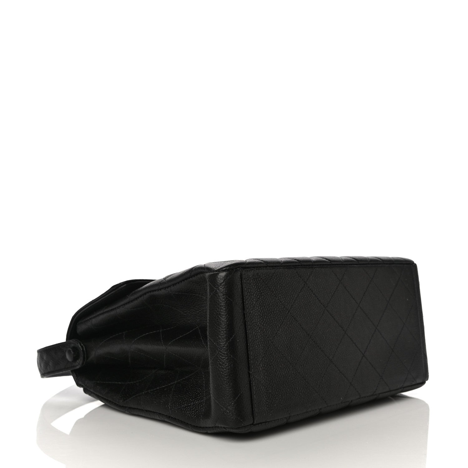 Chanel Caviar Quilted Jumbo Kelly Flap Black 5 of 12