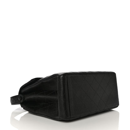 Chanel Caviar Quilted Jumbo Kelly Flap Black 5 of 12