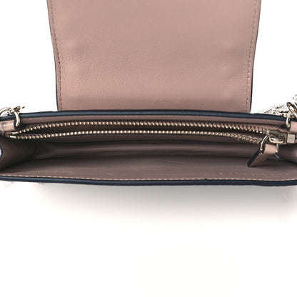 Valentino Garavani Metallic Pebbled Calfskin Rockstud Phone Case With Chain Silver 5 of 11
