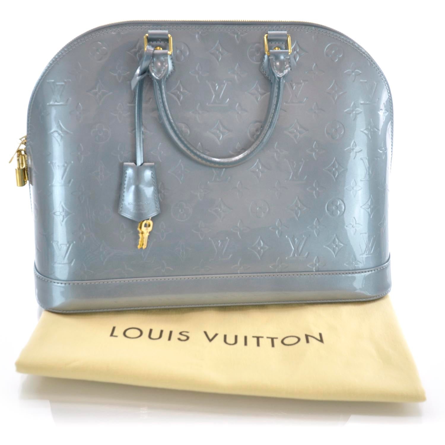 Louis Vuitton Vernis Alma MM GM Givre 3 of 9