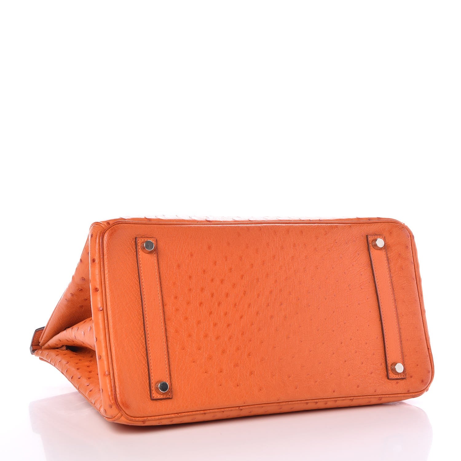 Hermes Ostrich Birkin 35 Orange 4 of 33
