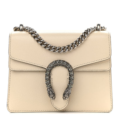 Gucci Textured Calfskin Crystal Mini Dionysus Shoulder Bag Mystic White 1 of 13