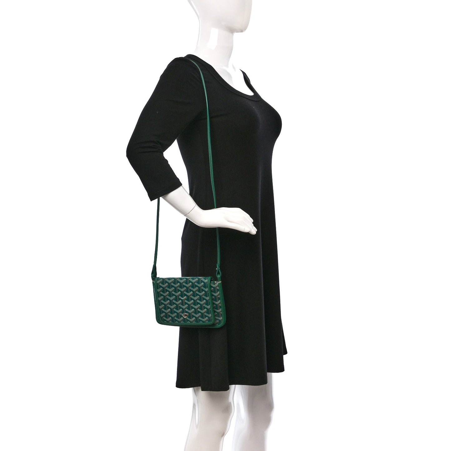 Goyardine Plumet Wallet Clutch Green
