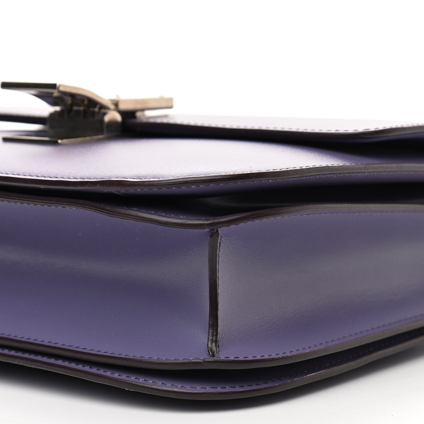 Box Calfskin Medium Classic Box Flap Bag Amethyst
