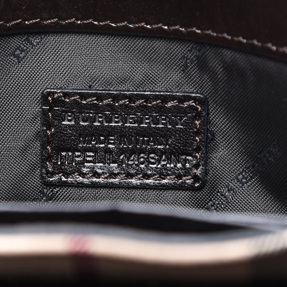 Burberry Haymarket Check Suede Mini Berkeley Crossbody Burgundy 5 of 8