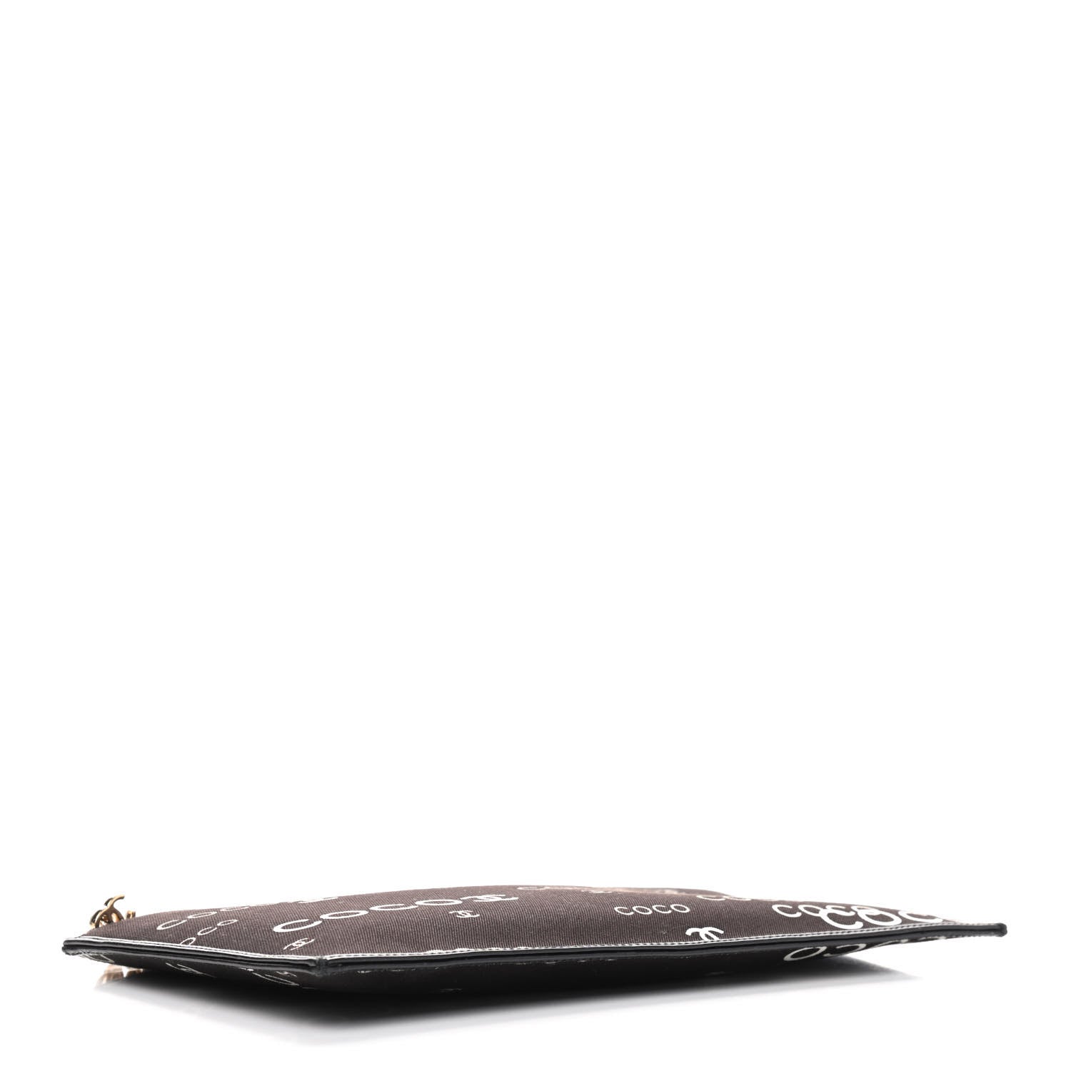 Chanel Canvas Coco ID Chain Clutch Black 4 of 9
