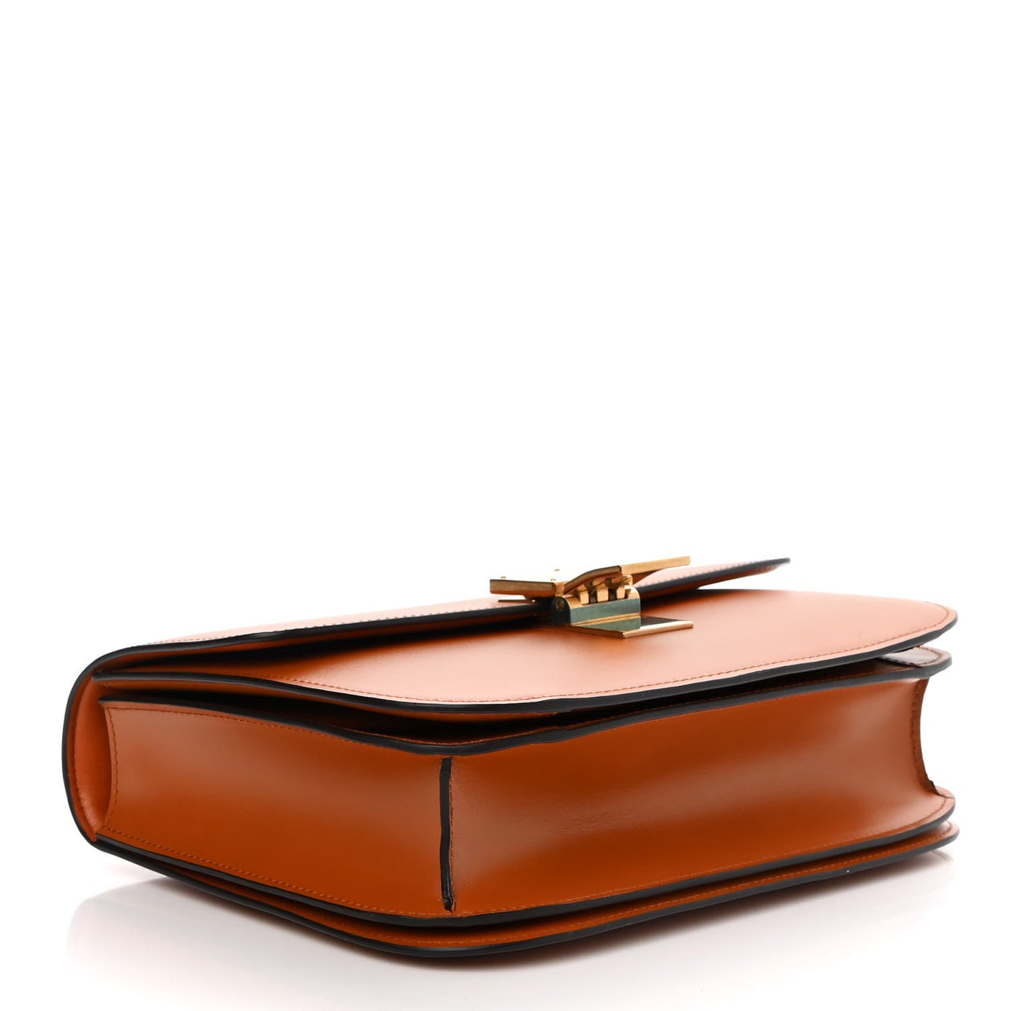 Box Calfskin Medium Classic Box Flap Bag Chestnut