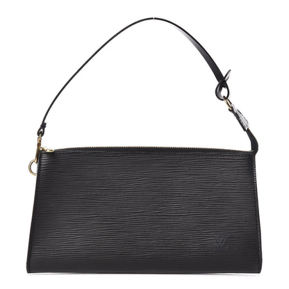 Louis Vuitton Epi Pochette Accessories 24 Black 1 of 7
