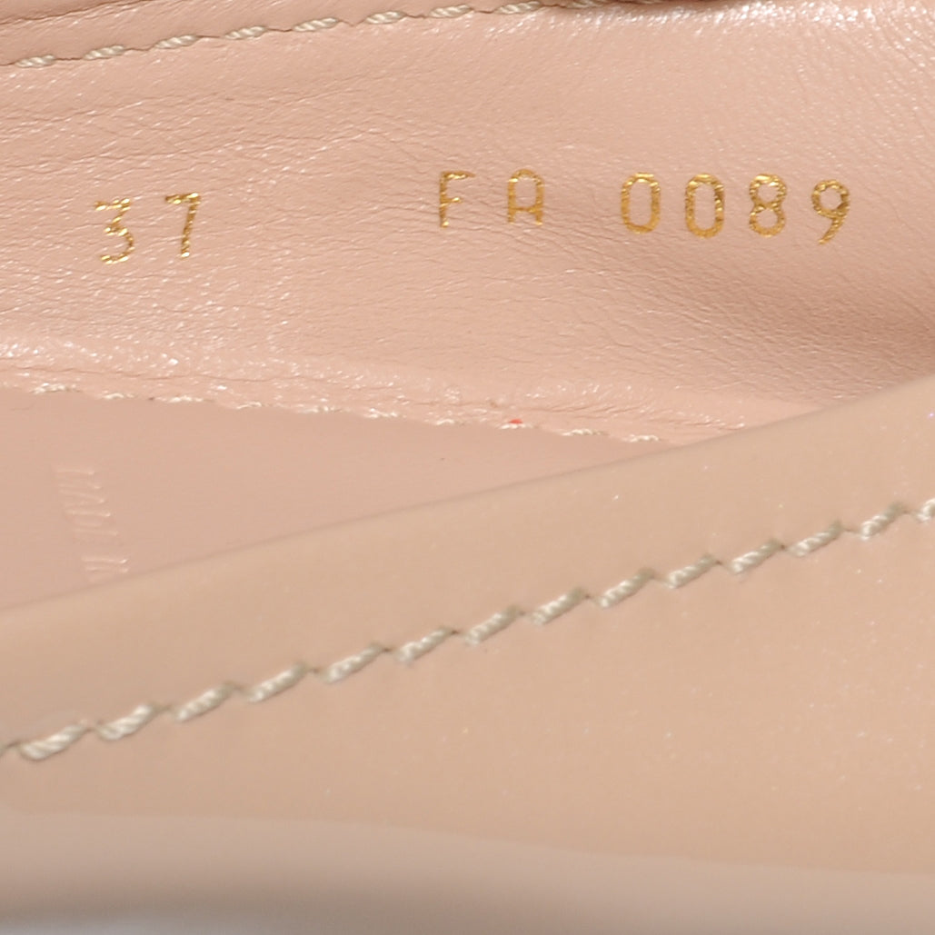 Louis Vuitton Patent Leather Oxford Ballerina Flats 37 7 of 7