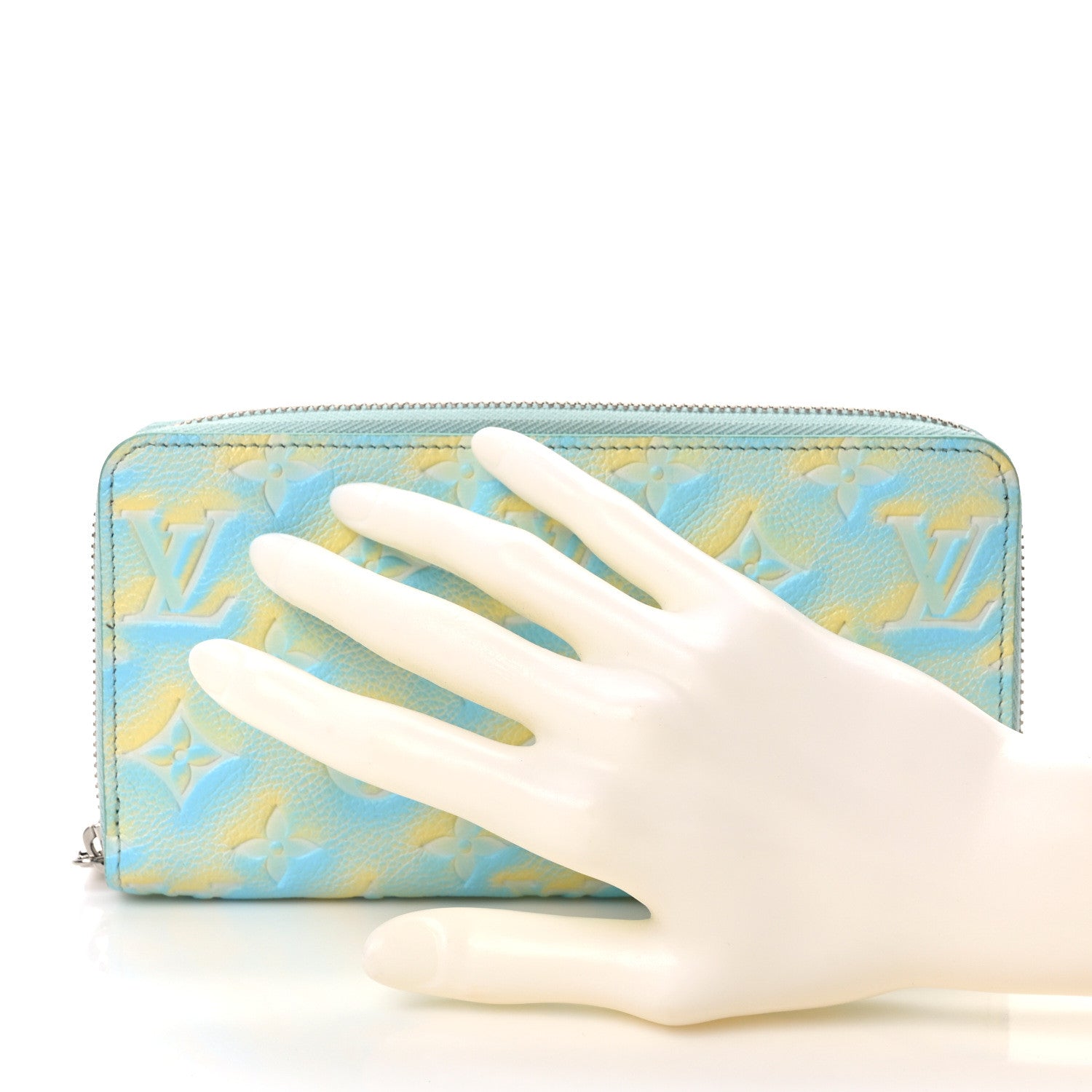 Louis Vuitton Empreinte Monogram Summer Stardust Zippy Wallet Water Green 2 of 7