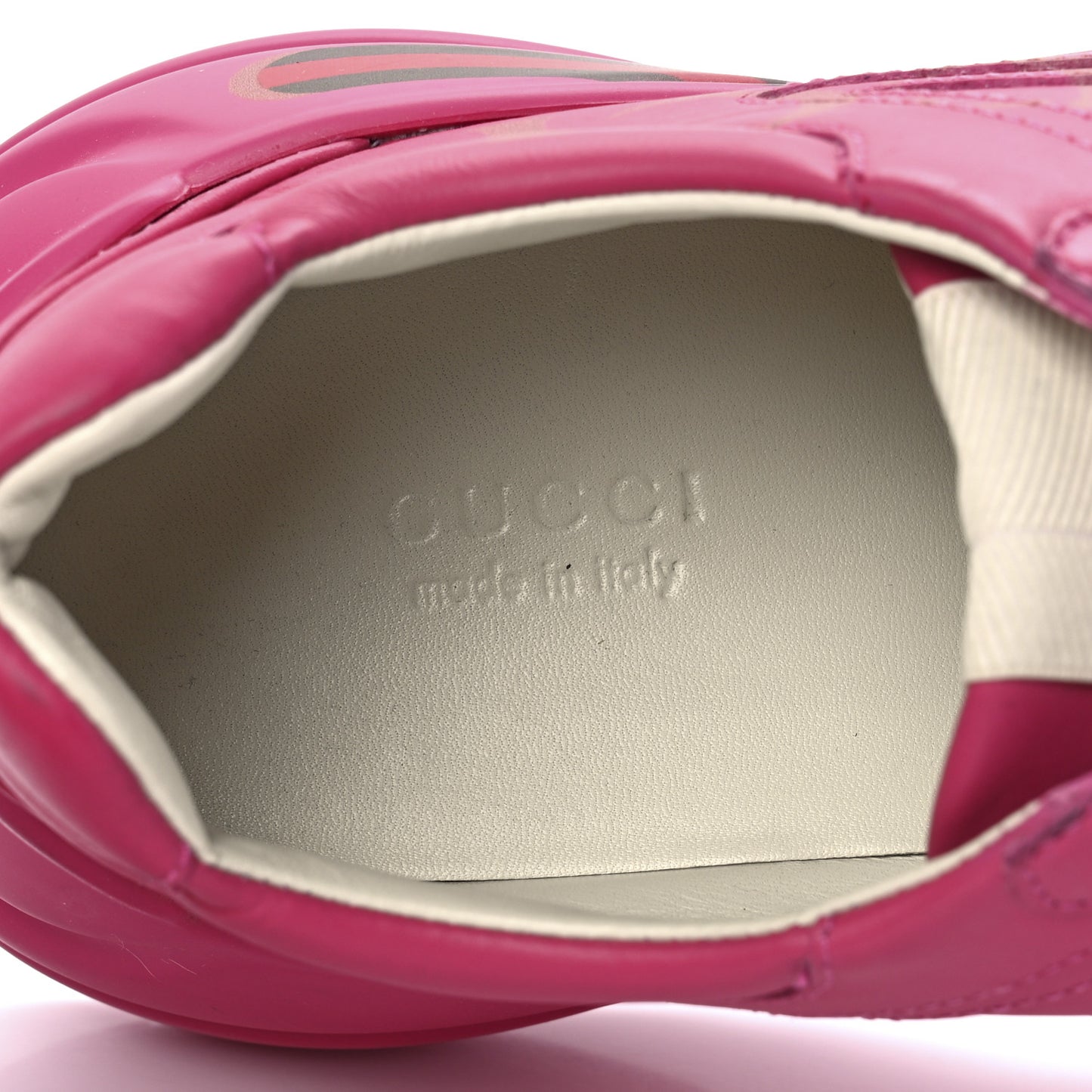Calfskin Logo Womens Rhyton Sneakers 39 Box Pink
