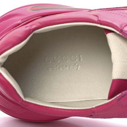 Gucci Calfskin Logo Womens Rhyton Sneakers 39 Box Pink 7 of 9