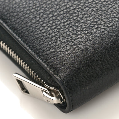 Gucci Pebbled Calfskin Dorian Zip Around Wallet Black 7 of 8